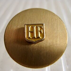 Hickey Freeman 8 Blazer Replacement Buttons HF Shield Logo Gold Tone PreppyHicke